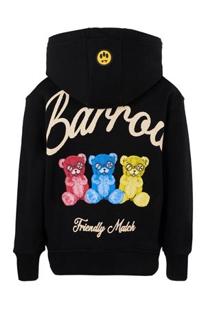 felpa in cotone nero BARROW KIDS | F5BKJUHS102110